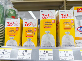 walgreens trash bags