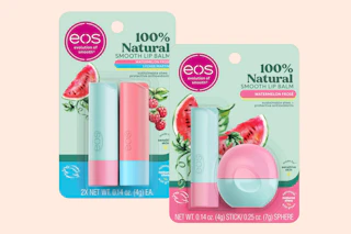 two packs of Eos lip balm