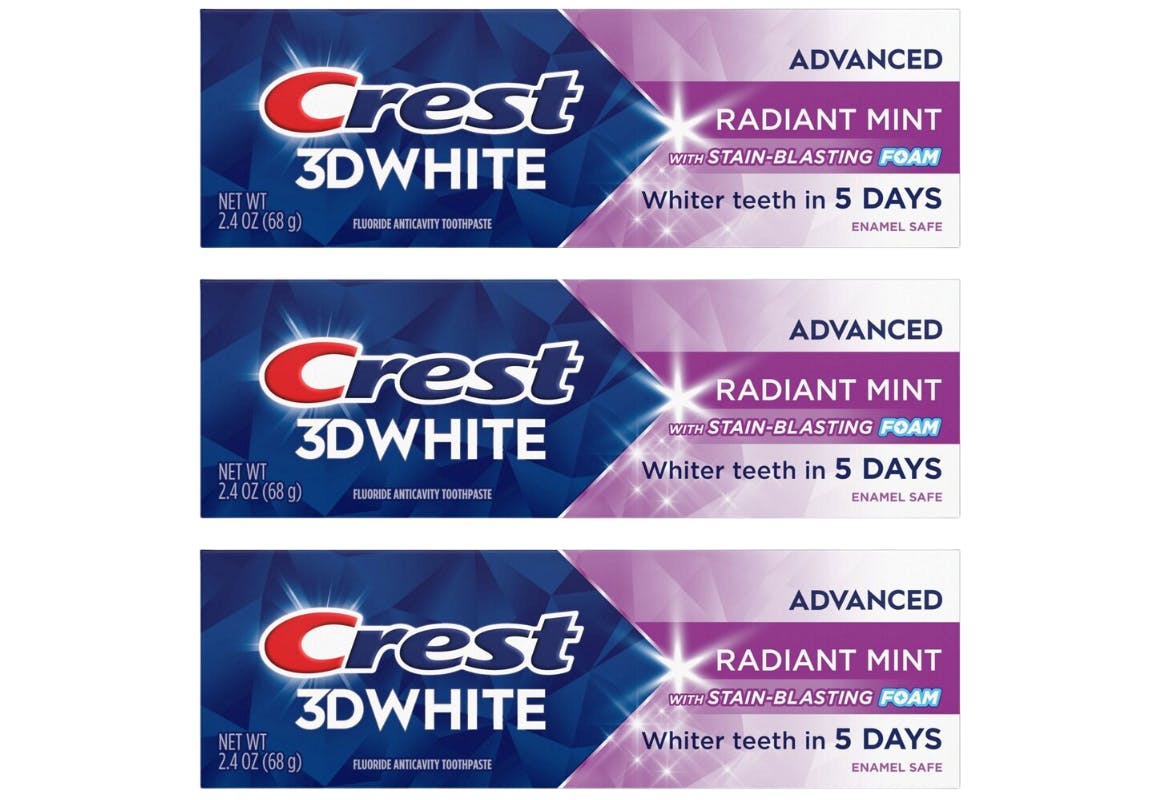 3 Crest Toothpastes
