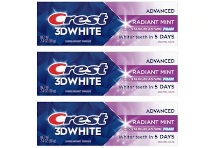 3 Crest Toothpastes