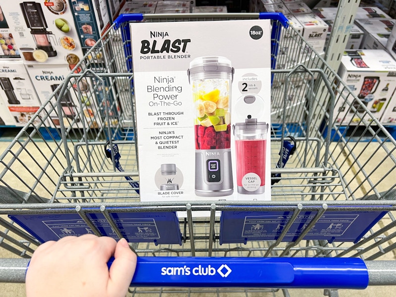 ninja blender in a sams club cart