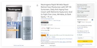 Neutrogena Rapid Wrinkle Repair Retinol Face Moisturizer