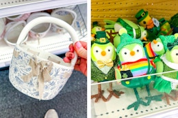 Ceramic Easter basket and Featherly Friends