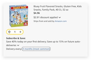 bluey fruit snacks