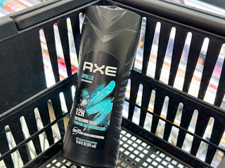 axe body wash in shopping basket
