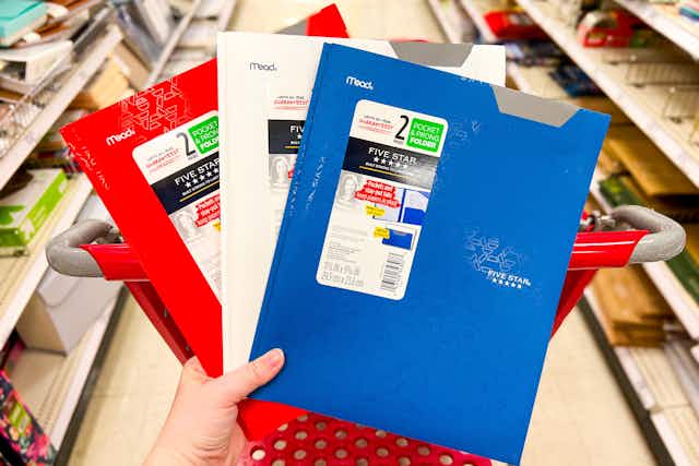 Back-to-School Deal: Five Star Folders, as Low as $0.71 at Target card image