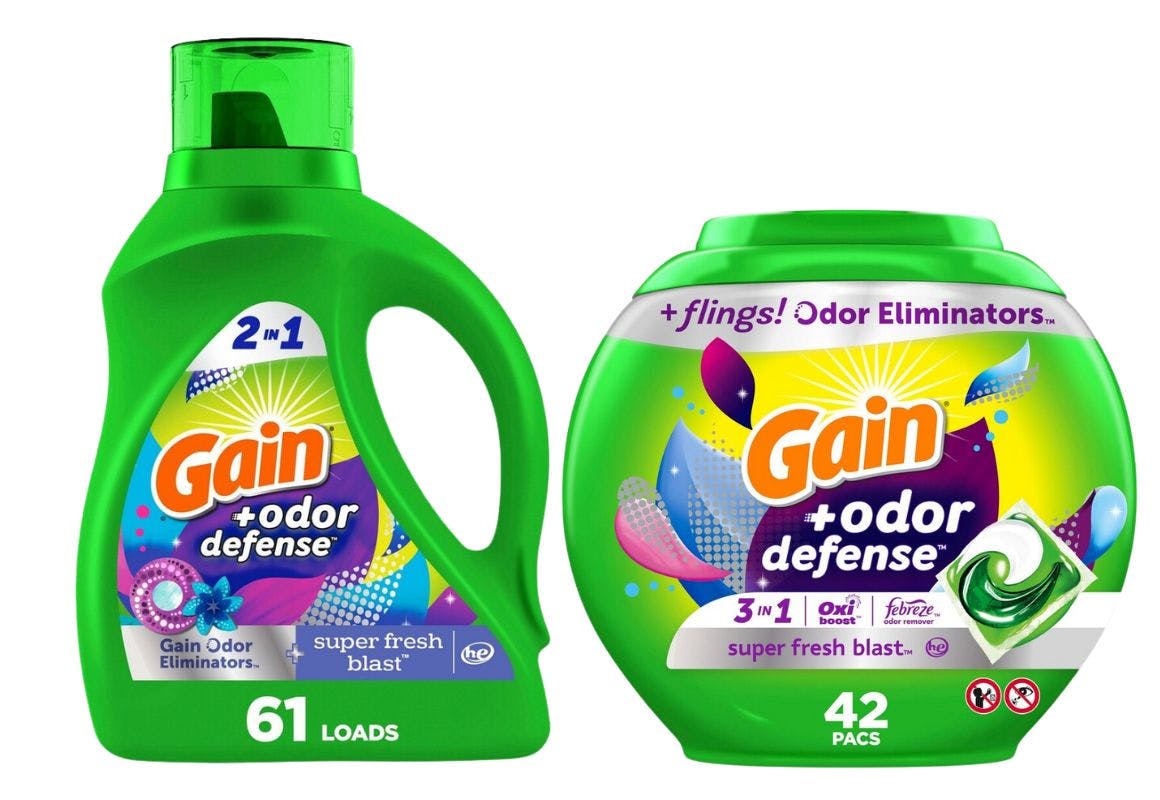 2 Gain Detergents (103 Loads)
