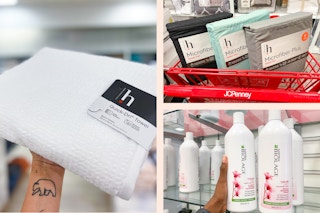 JCPenney Bath Towels, Liter Shampoo and Sheets