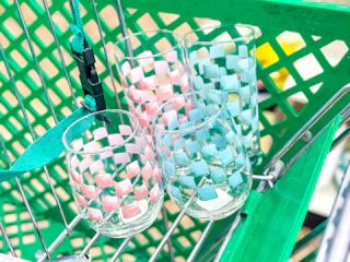dollar tree checkerboard tumblers