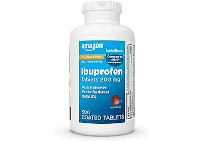 4 Amazon Basic Care Ibuprofen Tablets Bottles
