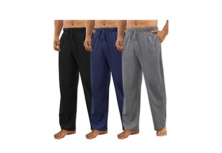 Men's Cotton Lounge Pants 3-Pack