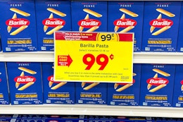 Barilla Pasta, Only $0.99 at Kroger + 1,000 Fetch Points card image