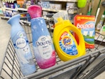 bounce downy tide febreze items in walgreens cart