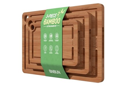 Bamboo Cutting Board 3-Pack