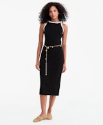 Women's Sleeveless Knit Midi Dress