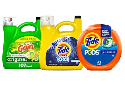 3 P&G Laundry Detergents