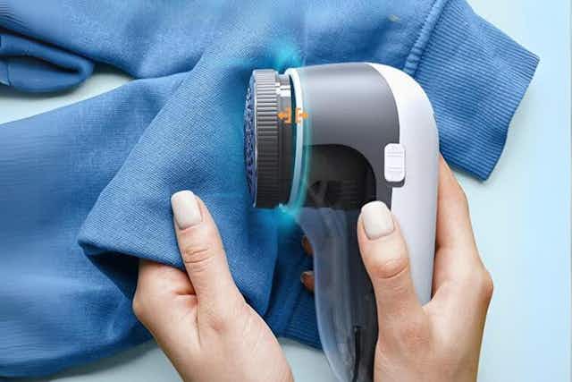 Battery-Operated Lint Remover, Only $6.99 on Amazon card image