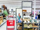 target cart parked in magnolia home items