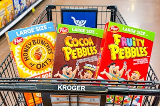 post cereal in shopping cart
