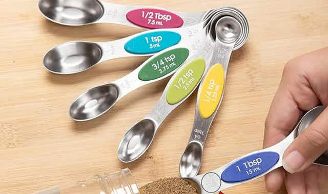 Magnetic Measuring Spoons, Only $12.48 on Amazon card image