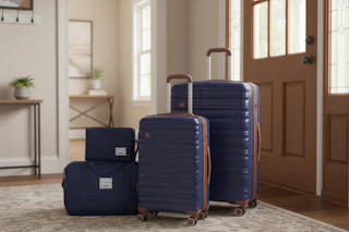 a 5-piece luggage set 