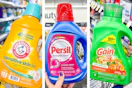 collage with persil, gain, and arm & hammer products