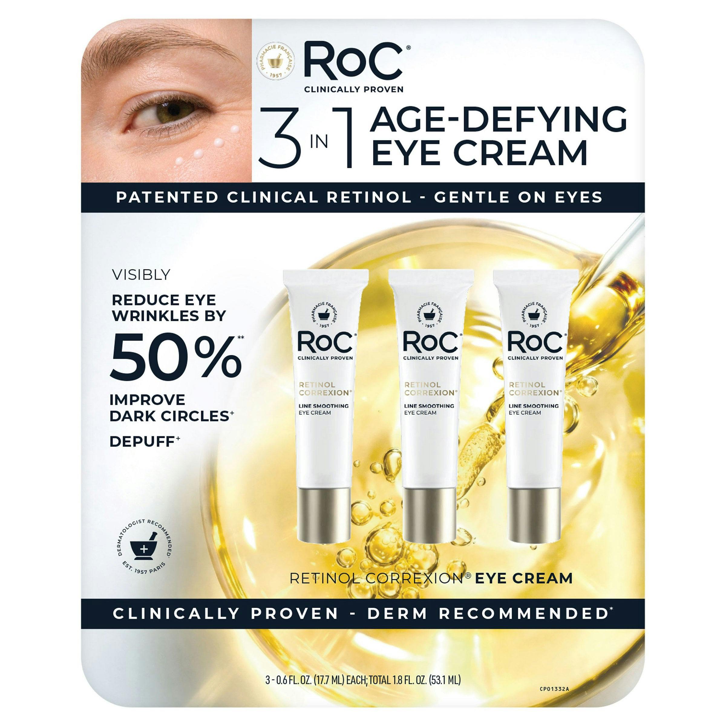 ROC Line Smoothing Eye Cream 3-Pack