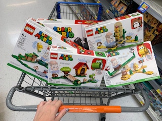 lego super mario sets in walmart cart