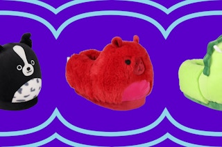 walmart squishmallows slippers collage