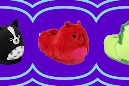 walmart squishmallows slippers collage