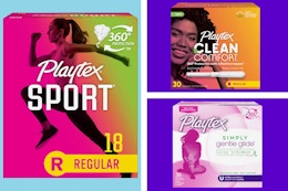 Playtex 18-Count Tampons, as Low as $3.57 on Amazon (With 30% Coupon) card image