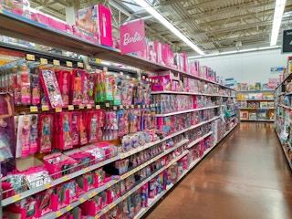 walmart barbie doll aisle area shot