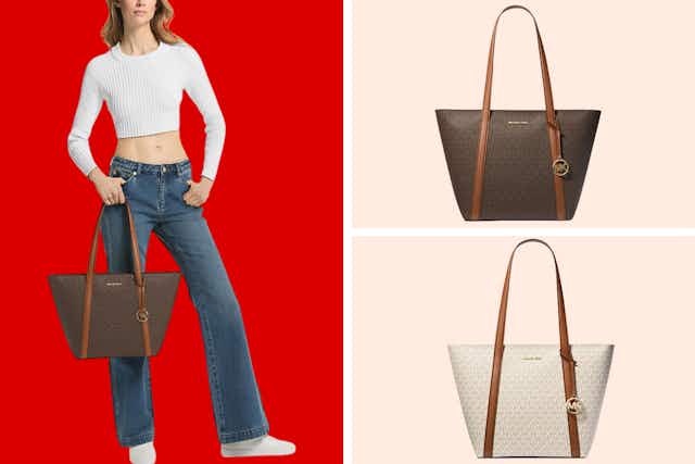 Michael Kors Signature Tote Bags, Only $99 (Reg. Up to $558) card image