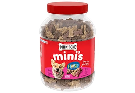 2 Milk-Bone Mini's Dog Treat Tubs