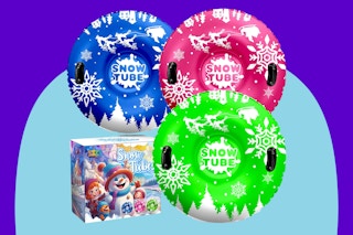  ZIZZ Snow Tubes on a blue background.