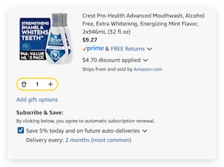 crest pro-health mouthwash