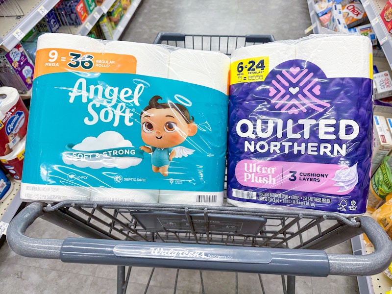 angel soft and quilted northern toilet paper walgreens