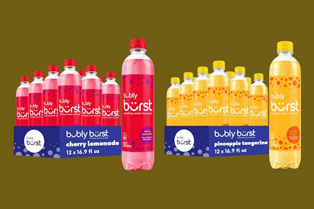Bubly Burst Sparkling Water, as Low as $0.85 per Bottle on Amazon card image