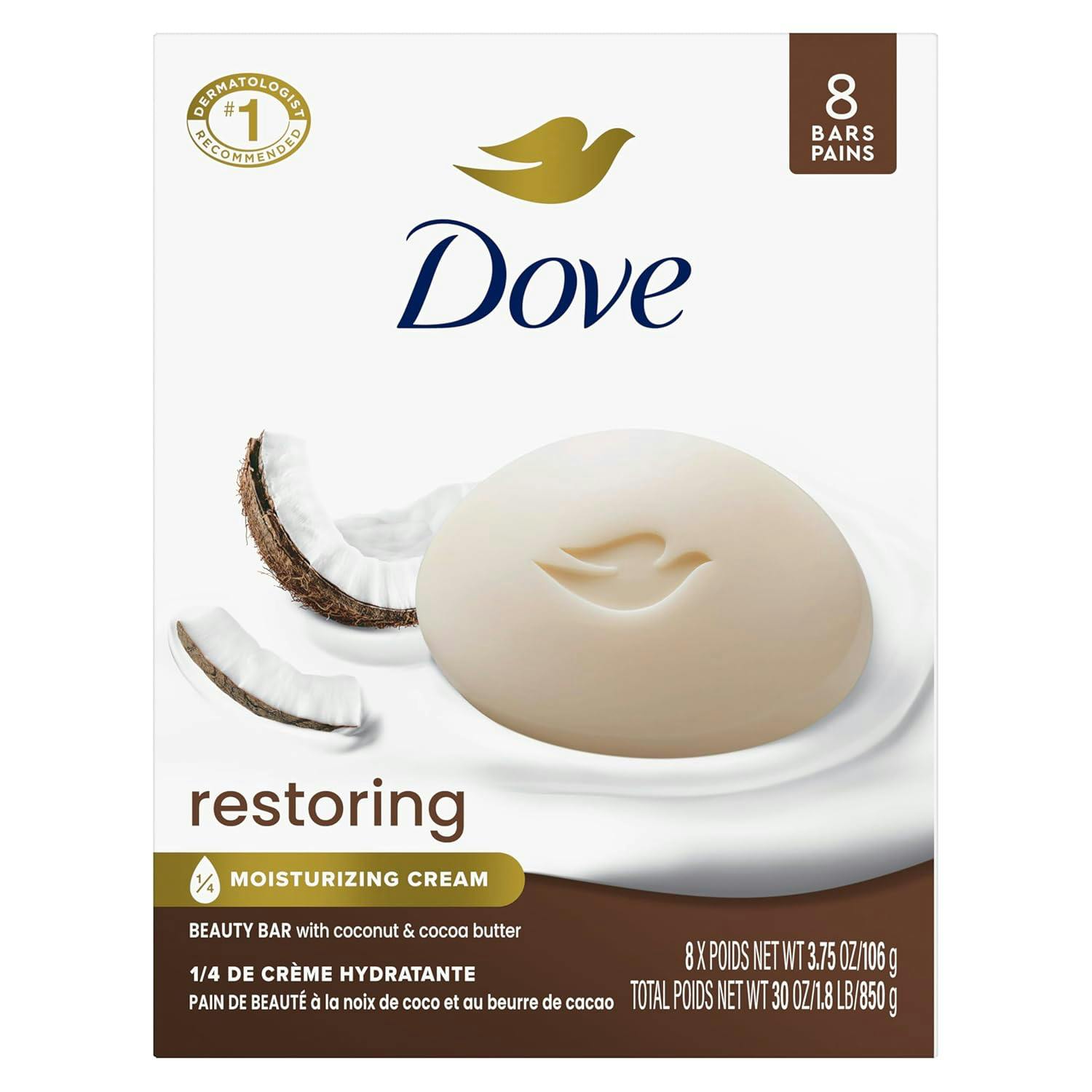 Dove Beauty Bar Soap 8-Pack