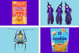 candy witches spider cookies collage