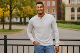 $6 Men's Hanes Long-Sleeve Tees at Walmart Are Flying Off the Racks — 75% Off card image