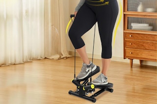 Person standing on Mini Twist Stepper