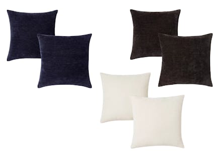 Threshold Chenille Throw Pillow Set