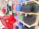 brightroom jelly baskets sitting on a target cart