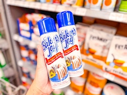 2 Bakers Joy Sprays held up in Walmart store