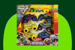 9-pack of Monster Jam monster trucks