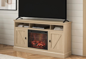walmart ameriwood home fireplace tv stand