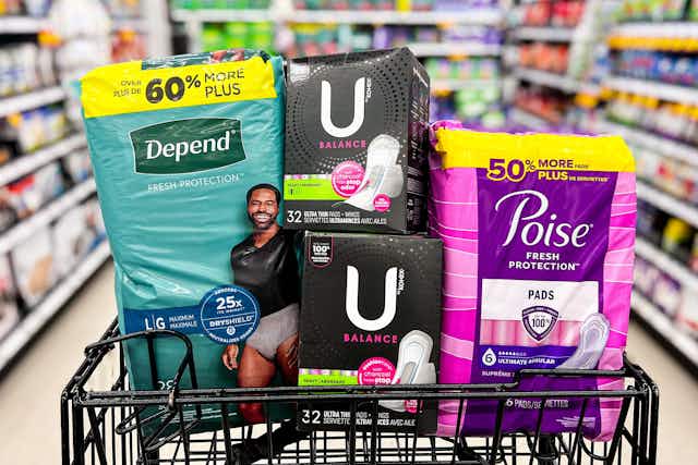 Stock Up on Depend®, Poise®, and Kotex® Products at ShopRite card image