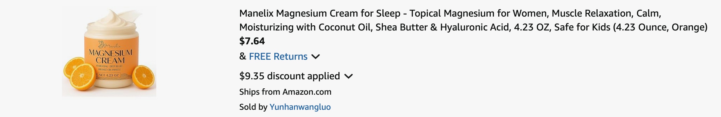 Amazon Magnesium Sleep Cream 2025 2