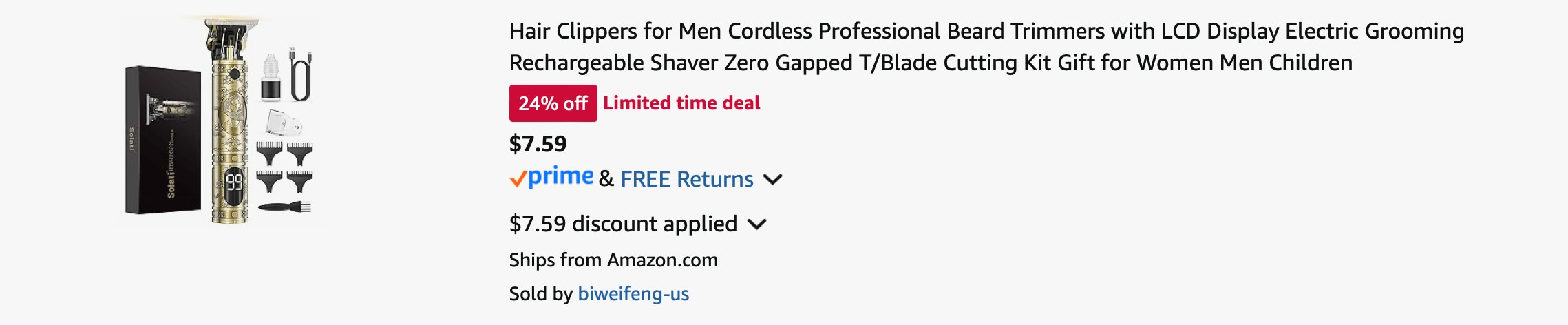 Amazon Cordless Hair Clippers 2025